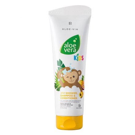 Aloe Vera Jungle Friends 3in1 Šampon, kondicionér & sprchový gel - 250 ml